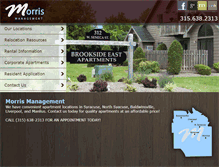 Tablet Screenshot of morrisapartments.com